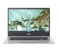 ASUS Chromebook CX1 14" Full HD Notebook Computer, Intel Celeron N4500 1.1GHz, 8GB RAM, 64GB eMMC Flash Memory, Chrome OS, Transparent Silver