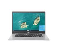 ASUS Chromebook CX1, 15.6 Inch Full HD NanoEdge Display, Intel Celeron N3350 Processor, 64GB eMMC Memory, 8GB RAM, Chrome OS, Transparent Silver, CX1500CNA-AS84F