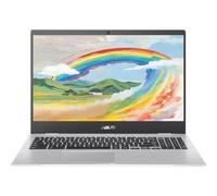 ASUS Chromebook CX1 Laptop, 15.6” FHD (1920 x 1080) LED Display, Intel Celeron N4500 Processor, 8GB RAM, 64GB eMMC, Chrome OS, Silver, TWE 64GB Micro SD Card