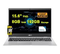 ASUS Chromebook CX1 Student Laptop 15.6" FHD Anti-Glare Intel Celeron N4500 8GB RAM 192GB Storage (64GB eMMC + 128GB SD Card) Type-C Long-Lasting Battery ICP Accessory