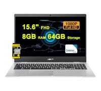 ASUS Chromebook CX1 Student Laptop 15.6" FHD Anti-Glare Intel Celeron N4500 8GB RAM 64GB Storage Type-C Long-Lasting Battery ICP Accessory