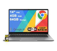 ASUS Chromebook CX14 Lightweight Student Laptop 14" FHD Anti-Glare Intel Celeron N4500 4GB RAM 64GB Storage Type-C Long-Lasting Battery ICP Hub Google AI