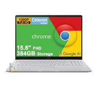 ASUS Chromebook CX15 Lightweight Student Laptop | 15.6" FHD Anti-Glare | Intel Celeron N4500 | 4GB DDR4 384GB Storage (128GB eMMC + 256GB SD Card) | Long-Lasting Battery w/DLCA Accessory Google AI