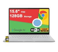 ASUS Chromebook CX15 Lightweight Student Laptop 15.6" FHD Anti-Glare Intel Celeron N4500 4GB RAM 128GB Storage Typc-C Long-Lasting Battery Pricacy Camera ICP Hub Google AI