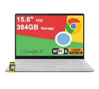 ASUS Chromebook CX15 Lightweight Student Laptop 15.6" FHD Anti-Glare Intel Celeron N4500 4GB RAM 384GB Storage (128GB eMMC + 256GB SD Card) Typc-C Long-Lasting Battery Pricacy Camera ICP Hub Google AI