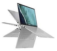 ASUS Chromebook Flip C434 2-In-1 Laptop- 14" Full HD 4-Way NanoEdge Touchscreen, Intel Core M3-8100Y Processor, 8GB RAM, 64GB eMMC Storage, Backlit KB, Chrome OS- C434TA-DS384T Silver