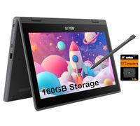 ASUS Chromebook Flip CR1 2-in-1 Laptop (11.6" Touchscreen, Intel Celeron N5100, 4GB RAM, 160GB Storage) Ruggedized & Water Resistant for Student & Home, 8MP Webcam, Wi-Fi 6, Stylus Pen, Chrome OS
