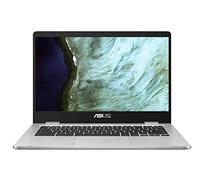 ASUS Chromebook Laptop 15.6" HD Anti-Glare NanoEdge Display, Intel Dual Core Celeron N3350 Processor, 4GB RAM, 64GB eMMC, 180 Degree Hinge, Chrome OS- C523NA-BCLN6 Silver