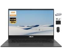 ASUS Chromebook Laptop 2024 Newest, 14" FHD Display, 8-Core MediaTek Kompanio 520 Processor, 4GB RAM, 128GB Storage (64GB eMMC+64GB Card), Webcam, WiFi 6, Long Battery,Chrome OS w/MarxsolAccessory
