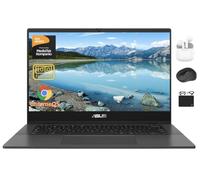 ASUS Chromebook Laptop Student Business 2024, 14" FHD Anti-Glare Display, 8-Core MediaTek Kompanio 520, 4GB RAM, 128GB (64GB eMMC+64GB Card), Webcam, WiFi, 15+ Hrs Battery, Chrome OS +HubxcelAccessory