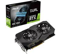 Asus Dual GeForce RTX 2060 EVO OC Edition Graphics Card (PCIe 3.0, 12GB GDDR6 Memory, HDMI, DisplayPort, DVI-D, Axial-tech Fan, 0dB Technology, Auto-Extreme)