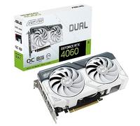 ASUS Dual GeForce RTX™ 4060 OC White Edition 8GB GDDR6 (PCIe 4.0, 8GB GDDR6, DLSS 3, HDMI 2.1a, DisplayPort 1.4a, 2.5-Slot Design, Axial-tech Fan Design, 0dB Technology, and More)