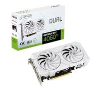 ASUS Dual GeForce RTX™ 4060 Ti EVO White OC Edition 8GB GDDR6 (PCIe 4.0, 8GB GDDR6, DLSS 3, HDMI 2.1a, DisplayPort 1.4a, Axial-tech fan design, 0dB technology, Protective Backplate, Auto-Extreme Tech)