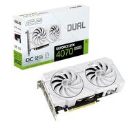 ASUS Dual GeForce RTX™ 4070 Super EVO White OC Edition (PCIe 4.0, 12GB GDDR6X, DLSS 3, HDMI 2.1a, DisplayPort 1.4a, 2.5-Slot Design, Axial-tech Fan Design, Dual BIOS)