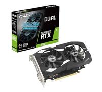ASUS Dual NVIDIA GeForce RTX 3050 6GB Gaming Graphics Card - PCIe 4.0, 6GB GDDR6 Memory, HDMI 2.1, DisplayPort 1.4a, Native DVI-D, 2-Slot Design, Steel Bracket, IP5X Rating, GPU Tweak III