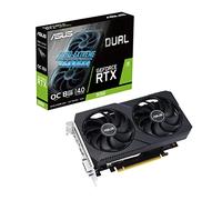 ASUS Dual NVIDIA GeForce RTX 3050 OC Edition Gaming Graphics Card (PCIe 4.0, 8GB GDDR6 memory, HDMI 2.1, DisplayPort 1.4a, 2-slot design, Axial-tech fan design, 0dB technology, and more)