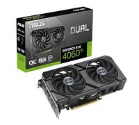 ASUS Dual NVIDIA GeForce RTX 4060 Ti Evo OC Edition - Graphics Card (8GB GDDR6X, PCIe 4.0, DLSS 3, HDMI 2.1a, DisplayPort 1.4a, Dual Ball Bearing Axial Fans, 0dB Technology)