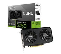 ASUS Dual GeForce RTX 5050 8GB GDDR6 OC Edition Gaming Graphics Card (Nvidia GeForce RTX5060 DLSS 4, 2.5-Slot Design, PCIe 5.0, 3X DisplayPort 2.1b, 1x HDMI 2.1b, DUAL-RTX5050-O8G)