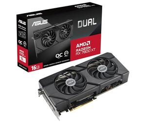 ASUS Dual Radeon RX 7800 XT OC Edition 16GB GDDR6 (AMD RDNA 3, PCIe 4.0, 16GB GDDR6 memory, HDMI 2.1, DisplayPort 2.1)