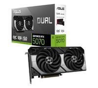 ASUS DUAL RTX5070 OC, PCIe5, 12GB DDR7, HDMI, 3 DP, 2572MHz Clock, Overclocked, Compact SFF-Ready