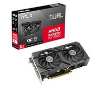 ASUS DUAL RX7600 EVO OC, 8GB DDR6, HDMI, 3 DP, 2715MHz Clock, Overclocked