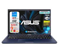 ASUS ExpertBook B1 (B1502), 15.6" Full HD Notebook Display, Intel Core i3-12th CPU, 8GB RAM DDR4, 512GB NVMe SSD, Windows 11 Pro, Office 2021 Pro Plus - Laptop Ready to Use