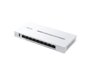 ASUS ExpertWiFi EBG19P Gigabit PoE+ VPN Wired Router, 8 PoE+ Ports, 123W, Up to 3 WAN ethernet Ports+ 1 USB WAN, Perfect for APs, Commercial-Grade Network Security, Easy Management ExpertWiFi app