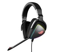 ASUS Gaming Headset ROG DELTA | Headset with Mic and Hi-Res ESS Quad-DAC | Compatible Gaming Headphones for PC, Mac, PS4, Xbox One | Aura Sync RGB Lighting,Black