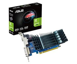 ASUS GeForce GT 730 2GB DDR3 EVO Low Profile Graphics Card - 0dB for Silent HTPCs, 2GB DDR3 Memory, Passive Cooling - GT730-SL-2GD3-BRK-EVO