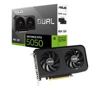 ASUS Dual GeForce RTX 5050 8GB GDDR6 OC Edition Gaming Graphics Card (Nvidia GeForce RTX5060 DLSS 4, 2.5-Slot Design, PCIe 5.0, 3X DisplayPort 2.1b, 1x HDMI 2.1b, DUAL-RTX5050-O8G)