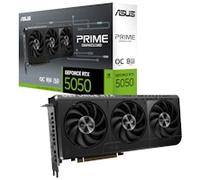 ASUS Dual GeForce RTX 5050 8GB GDDR6 OC Edition Gaming Graphics Card (NVIDIA Blackwell Architecture and DLSS 4, 2.5 Slot Design, SSF, PCIe 5.0, 3X DisplayPort 2.1b, 1x HDMI 2.1b, PRIME-RTX5050-O8G)