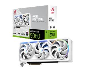 ASUS GeForce RTX 5080 ROG Astral White OC 16GB GDDR7 Graphics Card