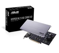ASUS Hyper M.2 X16 PCIe 3.0 X4 Expansion Card V2 Supports 4 NVMe M.2 (2242/2260/2280/22110) Upto 128 Gbps for Intel VROC and AMD Ryzen Threadripper NVMe Raid