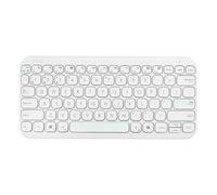 ASUS KW100 Marshmallow Wireless Keyboard | 75% Layout | Bluetooth Connectivity | Quiet Typing | Slim Lightweight | Multi-Device Support | Portable Keyboard | White