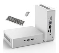 ASUS NUC 15 Pro+ AI Mini Computers, Intel Series 2 Core Ultra 9 285H, 16GB DDR5 RAM, 1TB PCIe SSD, Win 11 Pro, Intel Arc 140T GPU, Thunderbolt 4, WiFi 7, BT 5.4, 8K HDR, Silver Small PC for Business