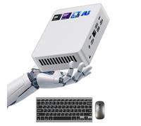 ASUS NUC 15 Pro+ AI Mini PC, Intel Series 2 Core Ultra 5 225H (14C/14T, Up to 4.9GHz), 16GB DDR5 RAM, 1TB PCIe SSD, Win 11 Pro, Arc 130T GPU, Thunderbolt 4, WiFi 7, 8K HDR, VESA Mount for Office