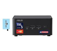 ASUS NUC AI Powered Mini Desktop (Intel Ultra 5-135H, No OS, 64GB DDR5, 2TB PCIe SSD, 2 Thunderbolt 4, WiFi 6E, Bluetooth 5.3, 120W PSU, RJ-45, 2 HDMI, Win 11 Pro) w/DKZ USB Port Expander