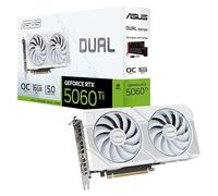 ASUS NVIDIA GeForce RTX 5060 Ti Overclock 16GB GDDR7 Video Card DUAL-RTX5060TI-O16G-WHITE