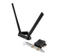 ASUS PCE-BE92BT WiFi 7 PCI-E Adapter with 2 External Antennas. Supporting 6GHz Band, 320MHz, Bluetooth 5.4, WPA3 Network Security, OFDMA and MU-MIMO, only Compatible with Intel motherboards