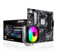 ASUS PRIME A520M-A II CSM AMD Ryzen 5 5500 Motherboard CPU Cooler Bundle