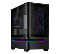 ASUS Prime AP202 ARGB (Black) - mATX PC Case (Curved Tempered Glass, Supports Graphics Cards up to 420mm, 360mm Long Radiators, 3 Integrated ARGB Fans)