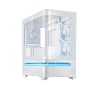 ASUS Prime AP202 ARGB Micro-ATX Curved Tempered Glass PC Case with 3 x 120mm ARGB Fans - White
