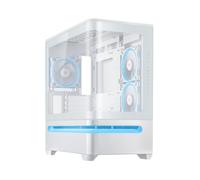 ASUS Prime AP202 ARGB Tempered Glass Mid Tower Gaming Case - White