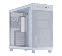 ASUS Prime AP303 Tempered Glass Panel Compact 44L ATX Mid-Tower PC Case - 360mm Radiator, USB-C 20Gbps, GPU Bracket - White