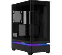 ASUS Prime AP304 ARGB is an ATX case with a curved glass panel and four pre-installed ARGB fans, supporting graphics cards up to 420mm in length - Black