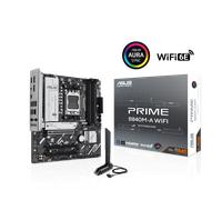 ASUS PRIME B840M-A WIFI AMD B840 mATX motherboard, DDR5, PCIe 4.0 Ready, three M.2 slots, Wi-Fi 6E, Realtek 2.5Gb Ethernet, DisplayPort, HDMI, rear and front USB 5Gbps Type-C support, BIOS FlashBack