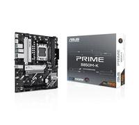 ASUS Prime B850M-K AMD Micro-ATX Motherboard, 8+2+1 Phase Power, DDR5, PCIe 5.0, 2 M.2 Slots, Realtek Ethernet 2.5GB, DisplayPort, HDMI, USB-A 10Gbps, USB-C 5Gbps, Aura Sync