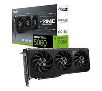 ASUS PRIME RTX5060 OC, PCIe5, 8GB DDR7, HDMI, 3 DP, 2595MHz Clock, Overclocked, Compact SFF-Ready