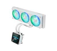 ASUS Prime LC II 360 ARGB LCD, Liquid Heatsink, White, ARGB Fans | 3.95" IPS Display, 40 cm Tubes, High Speed Pump, Compatible with Intel 1851, 1700, and AMD AM5, AM4 Motherboards