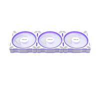 ASUS Prime MR120 ARGB 120mm Reverse PC Fan Triple Pack - White